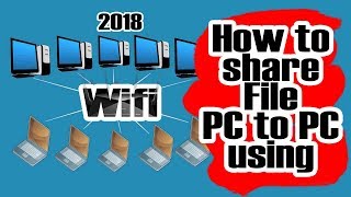 PC to PC networking windows 7 to 10  Bangla Tutorial  How to share File PC to PC using Wifi [upl. by Parthen]