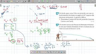 Problemi risolti sul moto parabolico  02 [upl. by Ydisahc]