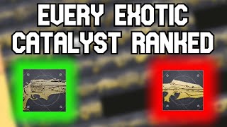 Ranking EVERY Exotic Catalyst  Destiny 2 Season 23 [upl. by Leay125]