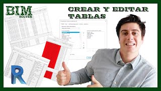 CREAR Y EDITAR TABLAS EN REVIT [upl. by Eedebez]