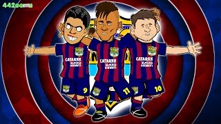 🎶MSN SONG🎶 Bayern Munich vs Barcelona 32 PARODY Champions League SemiFinal 2015 Goals Neymar [upl. by Omocaig]