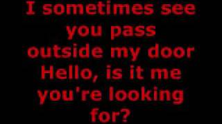 LIONEL RICHIE  HELLO LYRICS [upl. by Winifred]