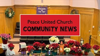 Peace United Church December 24 2022 Announcements [upl. by Habeh]