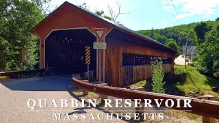 Quabbin Reservoir Loop Scenic Massachusetts 4K Driving Tour [upl. by Adnirim613]