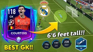 THIBAUT COURTOIS IS BACK 118 RATED GK REVIEW  UCL BEST 11 IS BEST GK IN FIFA MOBILE [upl. by Ecal]