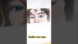 Radha Rani eyes arts ✍️ shorts  ytshorts music newsong [upl. by Ecad]