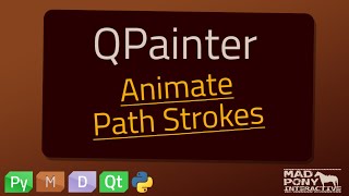 PyQt QPainter Animate Path Strokes [upl. by Masterson95]