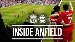 Inside Anfield Liverpool 21 Brighton  The BEST behindthescenes view of Reds comeback [upl. by Emolas528]