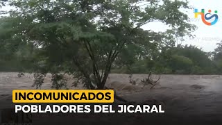 Incomunicados pobladores del Jicaral por desbordamiento del río de Hato nuevo en Choluteca [upl. by Keheley950]