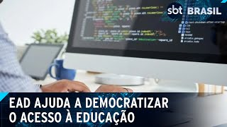 EAD já representa quase metade das matrículas em cursos de graduação  SBT Brasil 251124 [upl. by Moore]