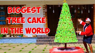 Biggest Christmas Tree Cake In The World  ക്രിസ്മസ് ട്രീ കേക്ക് കഴിച്ചിട്ടുണ്ടോ  M4 Tech [upl. by Eixel]