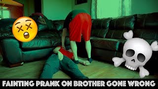 Fainting Prank on Brother GONE WRONG [upl. by Itnavart]