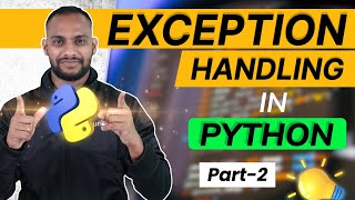 Exception Handling in Python Hindi Part 2  Python Hindi Tutorial  Ineuron Hindi [upl. by Areis16]