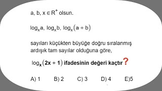 ösym yine sonuna kadar getirtip soruyu çözdürtmedi😠 l 2024 logaritma sorusu [upl. by Orola656]