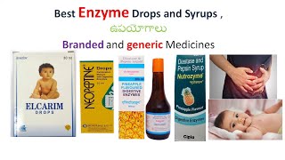 Best Enzyme Drops and Syrups usage in teluguNeopeptineElcarimAristozymeLupizymeNutrizyme [upl. by Itra974]