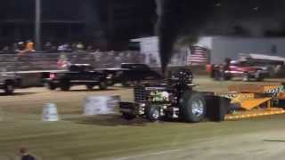 International 1566 Pulling Tractor  MMTTPA 10000 lb Limited Pro Stock  Owensville 2015 [upl. by Eniliuqcaj732]