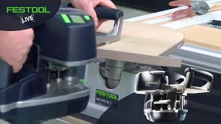 CONTURO Kantenanleimer Facebook LiveMitschnitt aus dem Festool Trainingscenter [upl. by Vijar]