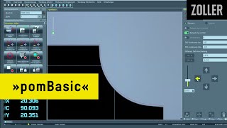 ZOLLER »pomBasic« — DXFVergleich mit Sollkonturlinie und Werkzeugkontur IstKontur [upl. by Kilroy]