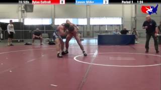 Dylan Cottrell vs Tanner Miller at 2013 Junior Nationals  FILA  FS [upl. by Trub88]