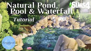 HOW TO Natural Ponds Pools amp Waterfalls  Tutorial  Sims 4  Simsational Builds [upl. by Veradi]