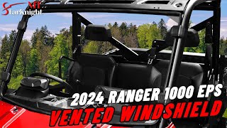 Breathe Easy on the Trail Polaris Ranger XP 1000 Crew Vented Windshield [upl. by Gibrian930]