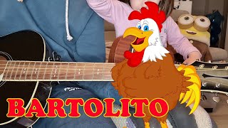 BARTOLITO IL GALLO  in italiano chitarra canzoni per bambini [upl. by Vannie557]