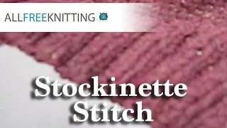 Stockinette Stitch for Beginners [upl. by Kale671]