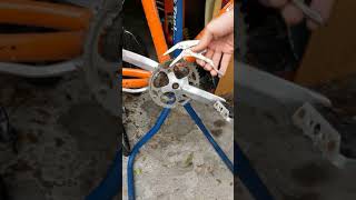 How To Remove Seized Chainring Bolt [upl. by Trevah859]