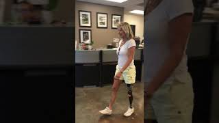 New Above Knee amputee’s first walk in her Genium X3 [upl. by Gustafson]