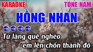 Hồng Nhan Karaoke Tone Nam Karaoke 9999  Beat Mới [upl. by Iretak672]