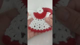 Christmas crochet Angel ornament shorts trending crochet [upl. by Yannodrahc219]