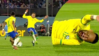 Neymar INJURY vs Uruguay 17102023 HD 1080i [upl. by Aldrich851]