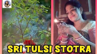 Sri Tulsi Stotra Sanskrit mantras chanting Vedic chants female voice by singingbirdone [upl. by Derfniw327]