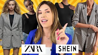 SHEIN x ZARA Roupas da ZARA na SHEIN pela METADE do PREÇO EPISÓDIO 46 [upl. by Redvers221]