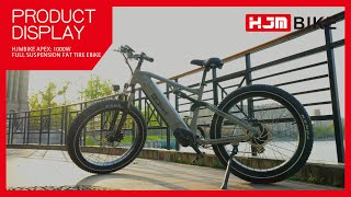 HJMbike Apex 1000W Full Suspension Fat Tire Ebike [upl. by Hsirrehc]