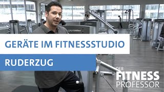 Geräte im Fitnesstudio  Ruderzug [upl. by Rafe]