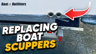 Replacing Boat Scupper Flaps [upl. by Silvers]