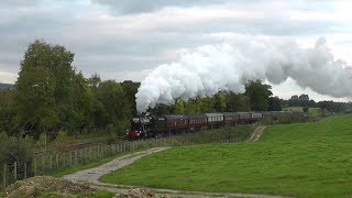 LMS 48151 Roars on the Lune Rivers Trust Special 29918 [upl. by Edmondo]