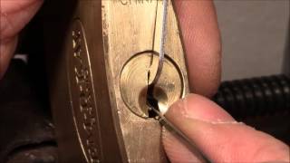 picking 144 EMDKAY BRAND padlock CHINA picked  thanks to RJ Robert James for this lock [upl. by Ner]