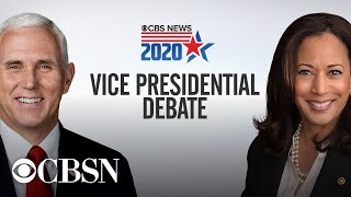 Watch full 2020 VP debate Mike Pence Kamala Harris face off in Utah [upl. by Dnomhcir238]