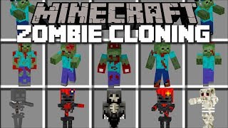 Minecraft ZOMBIE SKELETON CLONING MOD  FIGHT EVIL CLONED ZOMBIES AND SKELETONS Minecraft [upl. by Ettenwahs641]