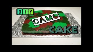 DIY Camouflage Cake  Easy Army Marine Cake Tutorial  Cooking amp Caking [upl. by Washington61]