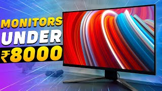 Top 5 Best Monitor Under 8000🔥Gaming Editing Productivity🔥Best Monitors Under 8000 In India 2023 [upl. by Ahsiela]