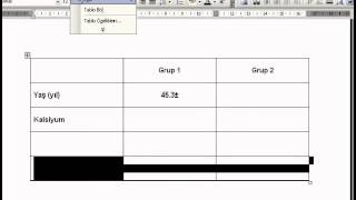 Word Dosyasında Tablo Oluşturmak [upl. by Mit603]