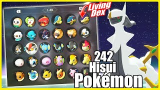 Cómo Capturar los 242 Pokémon De Hisui en Leyendas Arceus  Full Living Dex [upl. by Enelhtak]