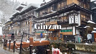 Winter getaway to Yamagata Exploring Ginzan Onsen Zao monsters Yamadera  JAPAN TRAVEL VLOG [upl. by Mourant]