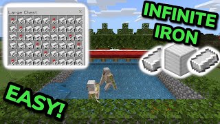 COMPACT 121 IRON FARM TUTORIAL in Minecraft Bedrock MCPEXboxPS4Nintendo SwitchWindows10 [upl. by Olihs]