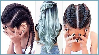 ✦ New Amazing Braids Hairstyles 2017  Easy Braids Tutorial Compilation [upl. by Sheilah]