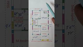 South facing house vastu  South facing house plans as per vastu  South facing 2bhk house plan [upl. by Ivatts]