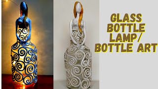 Glass Bottle Lamp Bottle Craft Idea [upl. by Pillyhp]